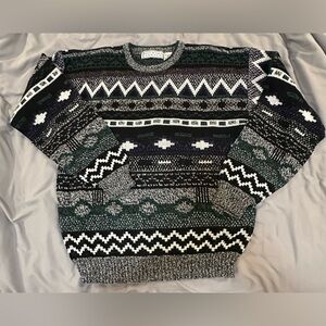 Vintage Michael Gerald Sweater, size M, multi colors